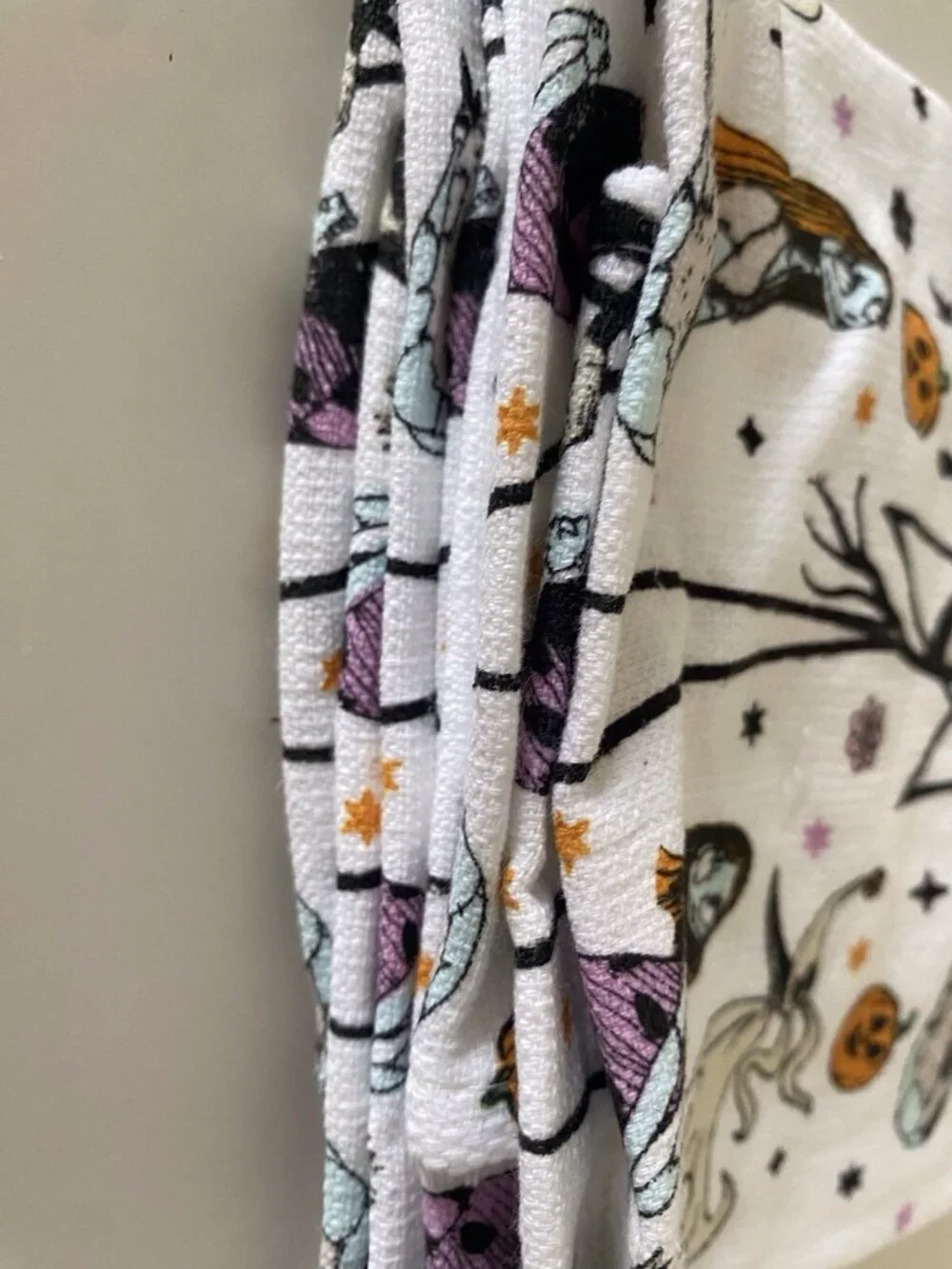 2 Pk Disney Jack Skellington Zero Nightmare Before Christmas Kitchen Towels NEW